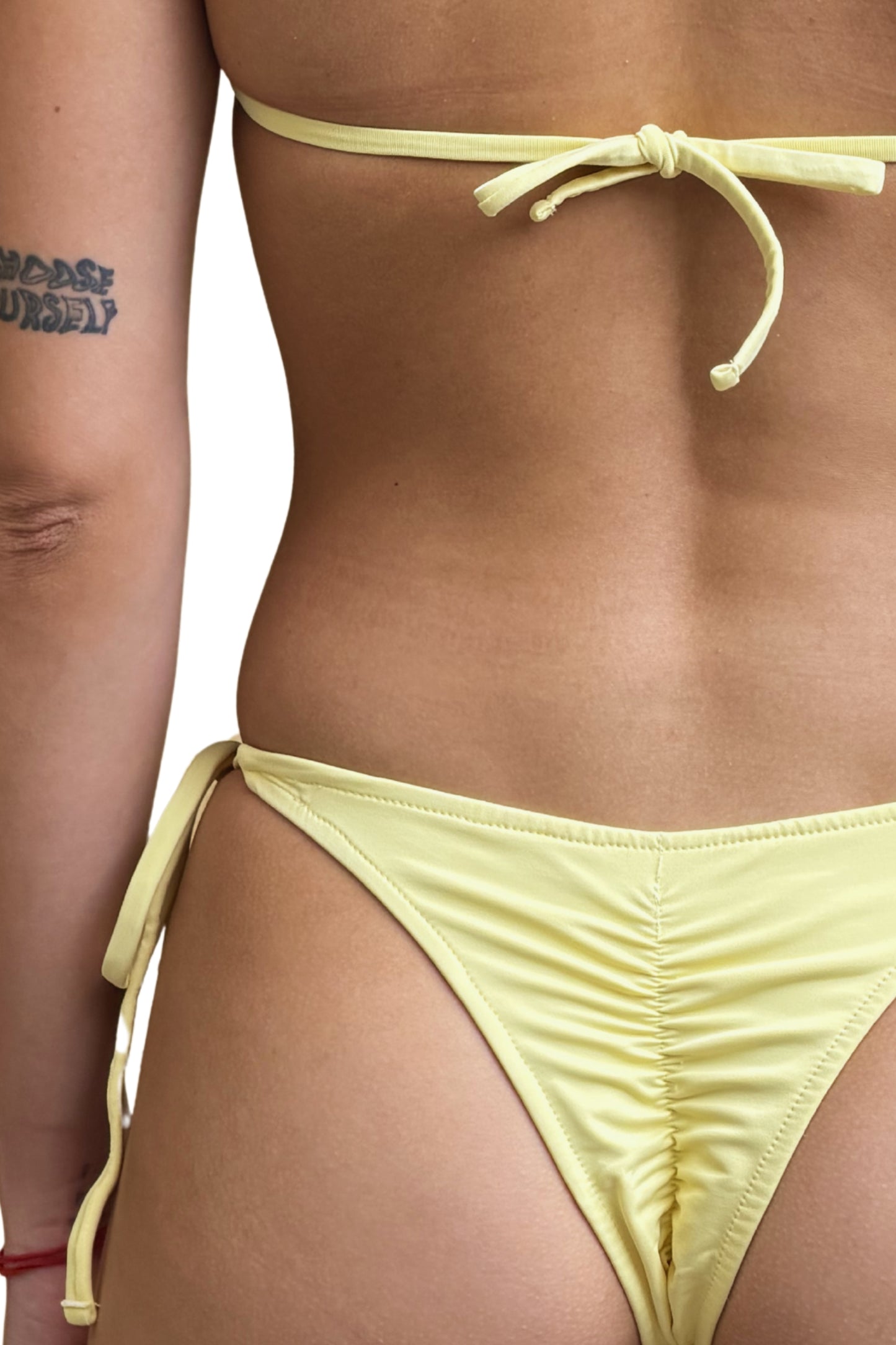Calcinha de Biquíni Laço Mirah - Amarelo Manteiga